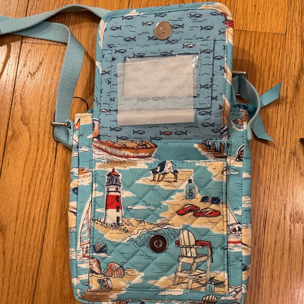 Vera Bradley Coastal Blue Crossbody Bag - Picture 4 of 7